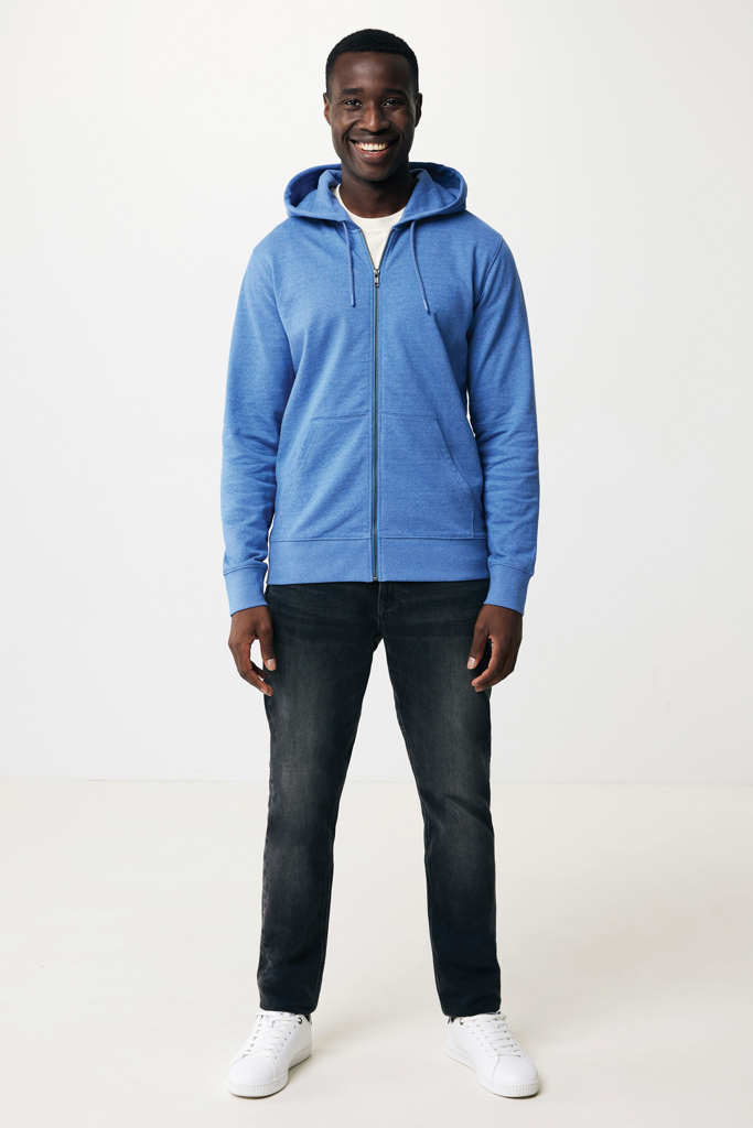 IQONIQ Abisko recycled cotton zip through hoodie