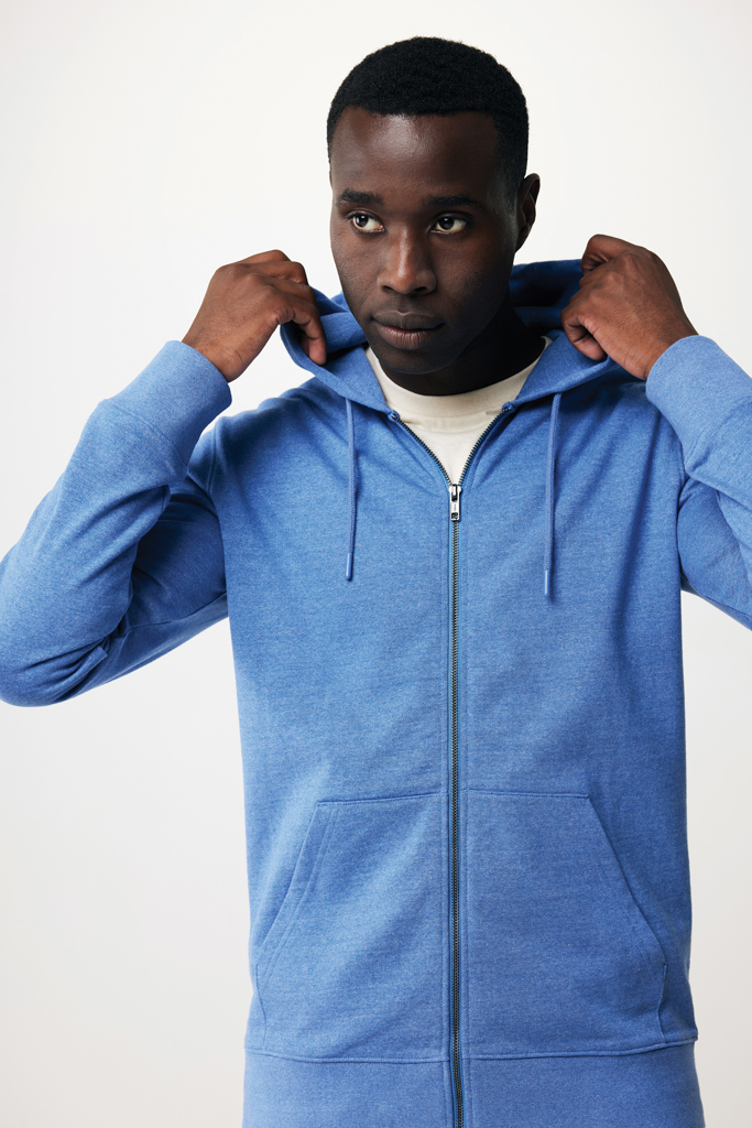 IQONIQ Abisko recycled cotton zip through hoodie
