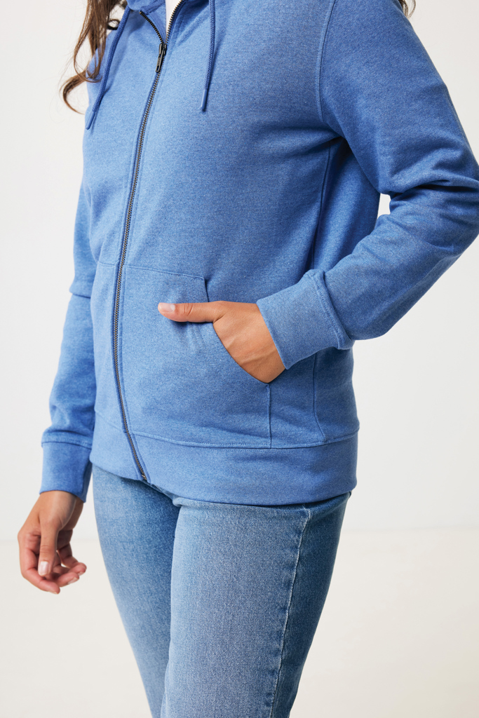 IQONIQ Abisko recycled cotton zip through hoodie