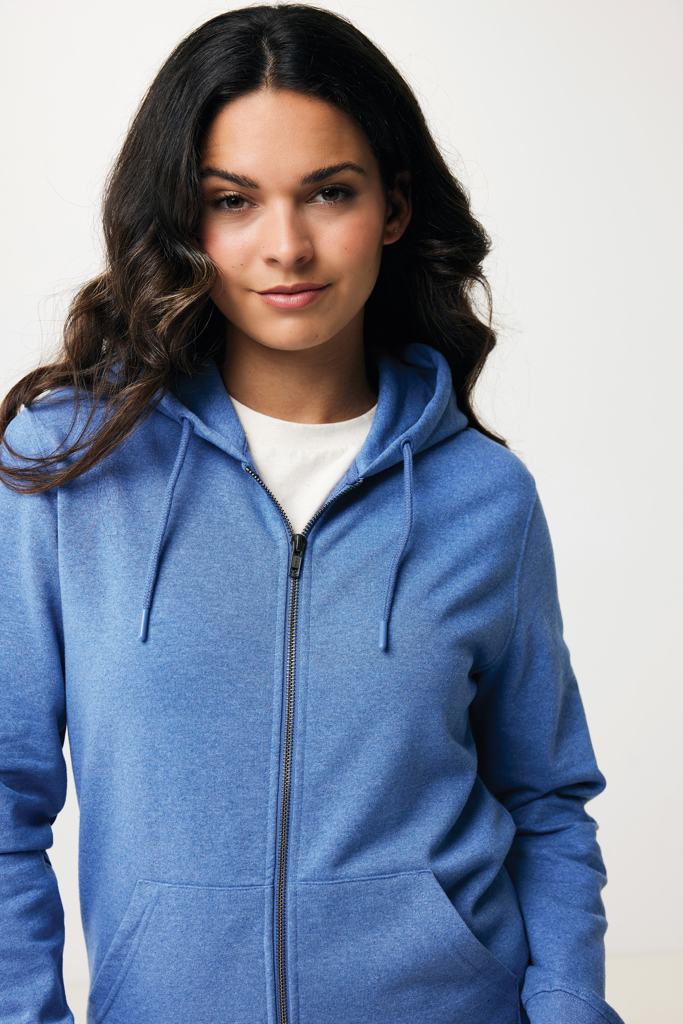 IQONIQ Abisko recycled cotton zip through hoodie