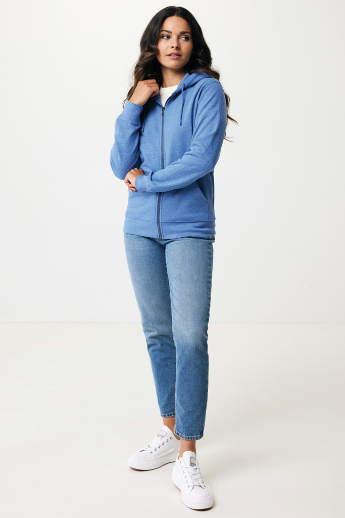 IQONIQ Abisko recycled cotton zip through hoodie