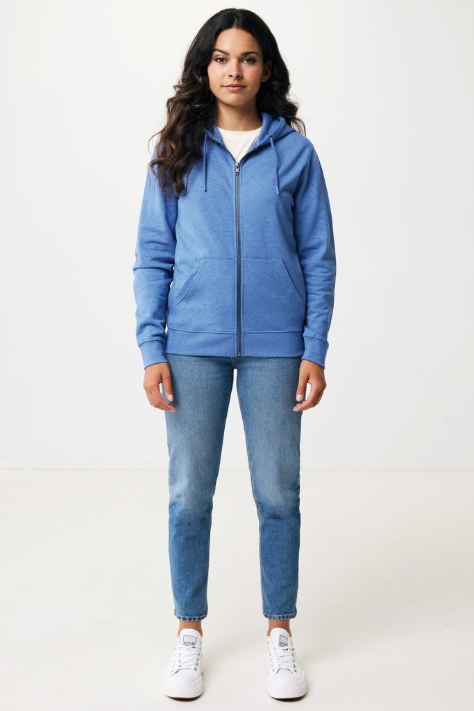 IQONIQ Abisko recycled cotton zip through hoodie