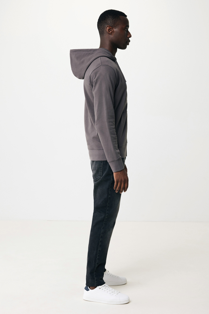IQONIQ Abisko recycled cotton zip through hoodie