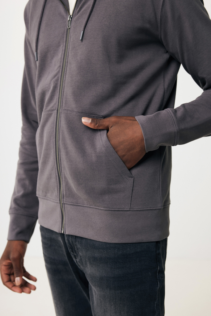 IQONIQ Abisko recycled cotton zip through hoodie