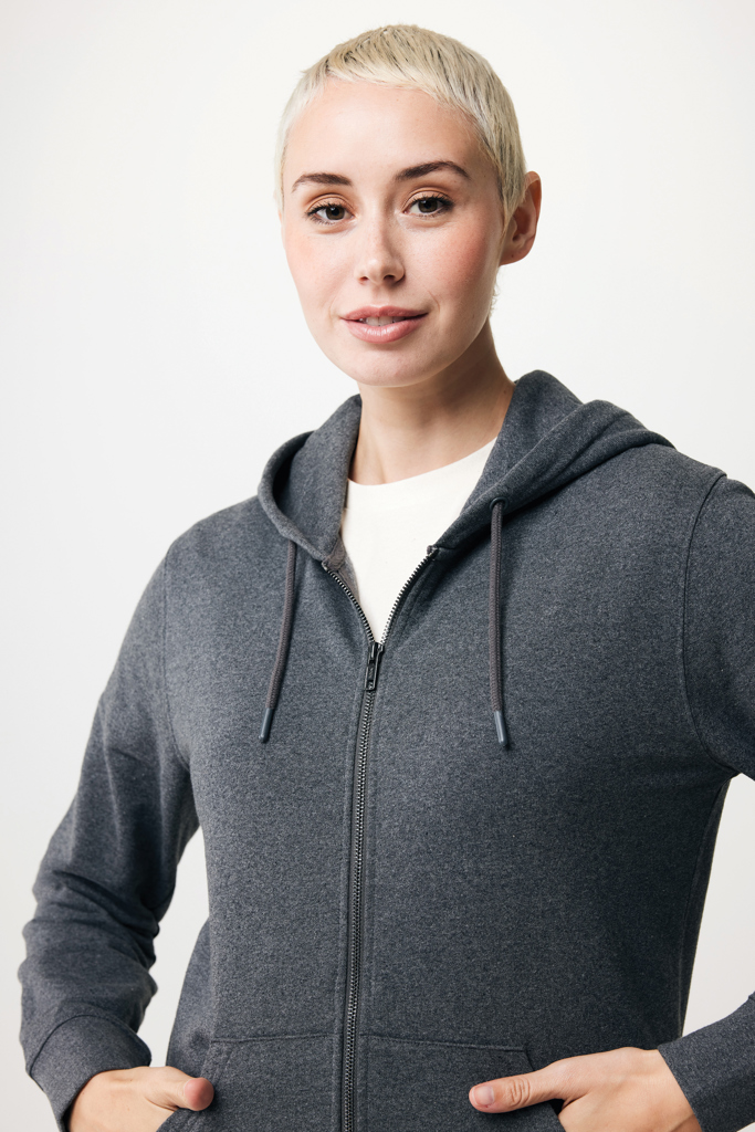 IQONIQ Abisko recycled cotton zip through hoodie