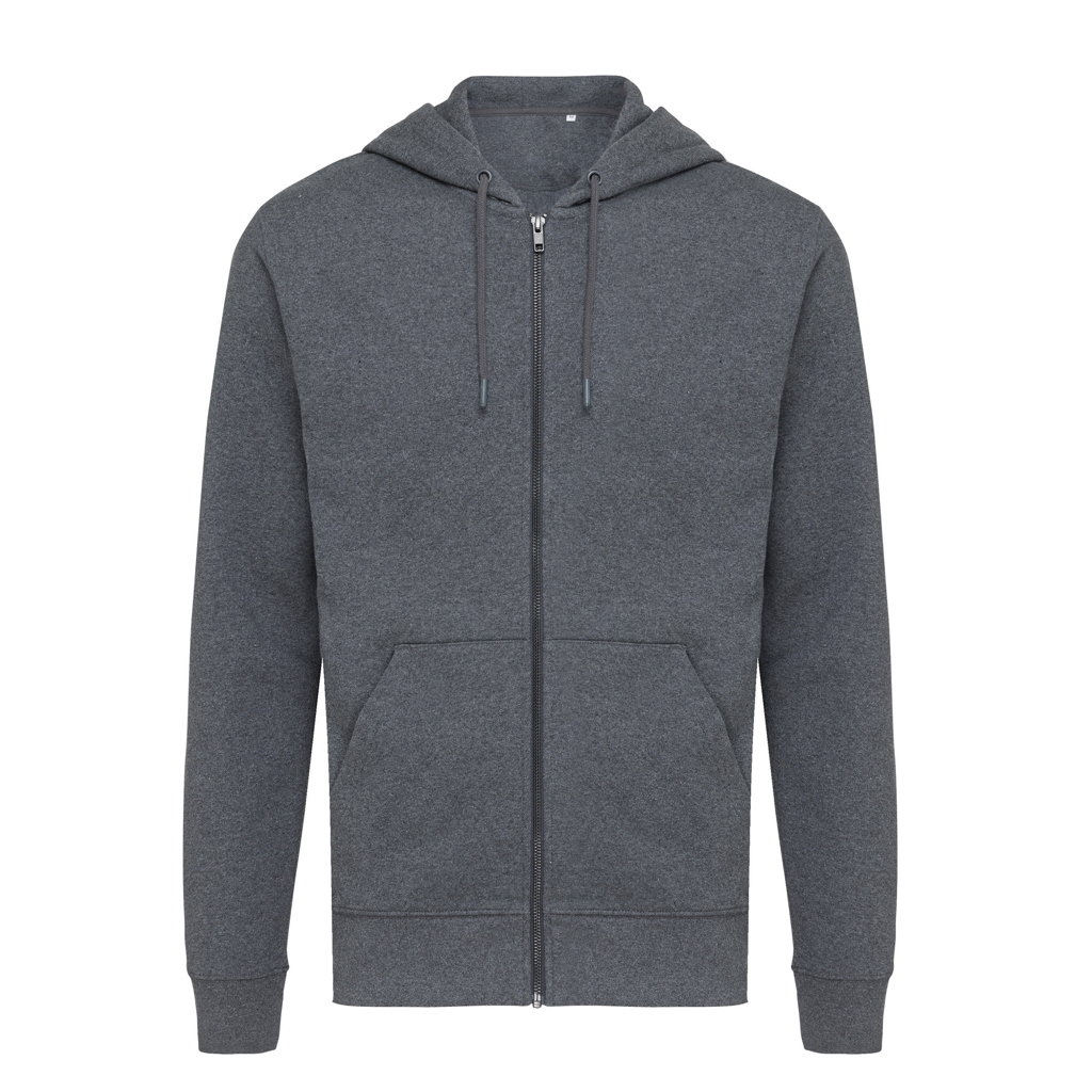 IQONIQ Abisko recycled cotton zip through hoodie