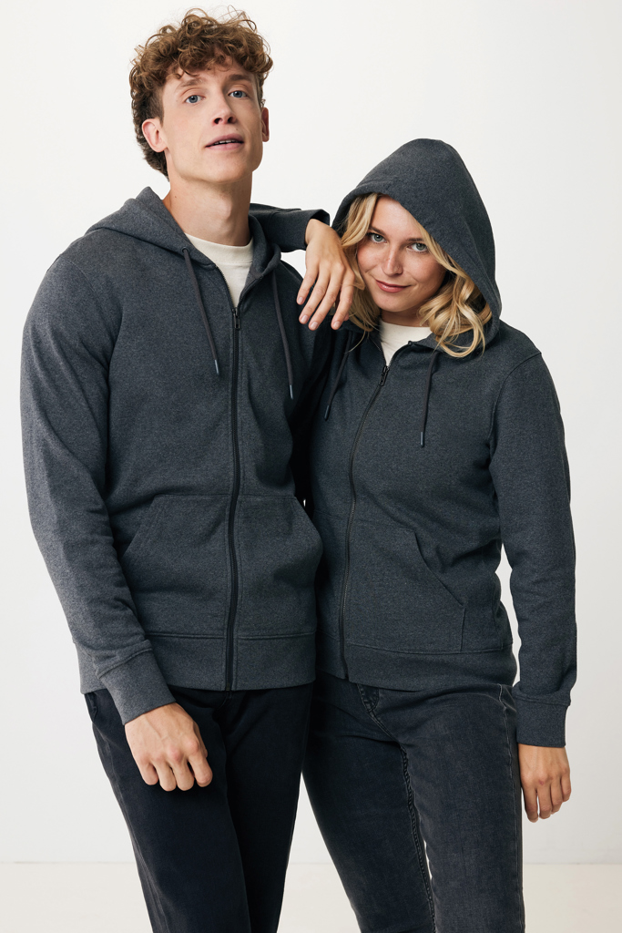 IQONIQ Abisko recycled cotton zip through hoodie