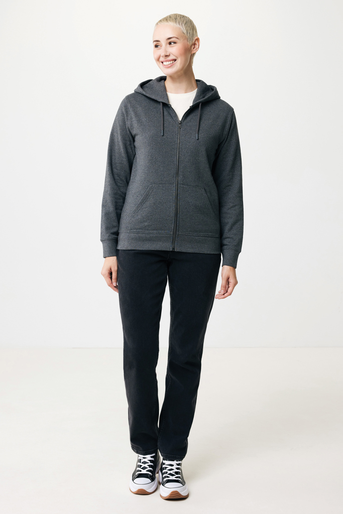 IQONIQ Abisko recycled cotton zip through hoodie