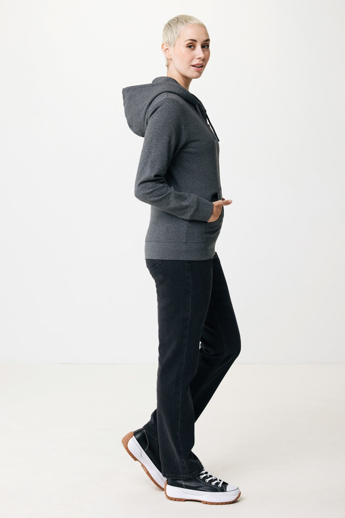 IQONIQ Abisko recycled cotton zip through hoodie