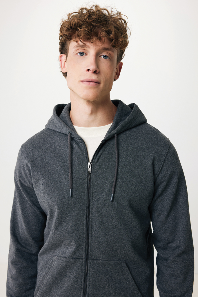 IQONIQ Abisko recycled cotton zip through hoodie