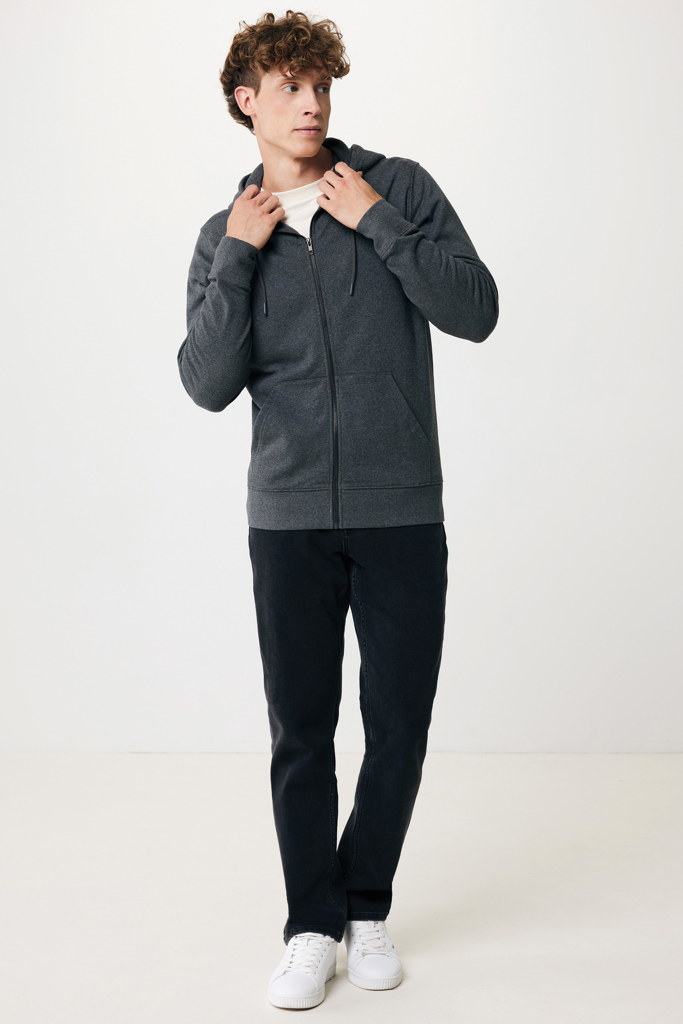 IQONIQ Abisko recycled cotton zip through hoodie