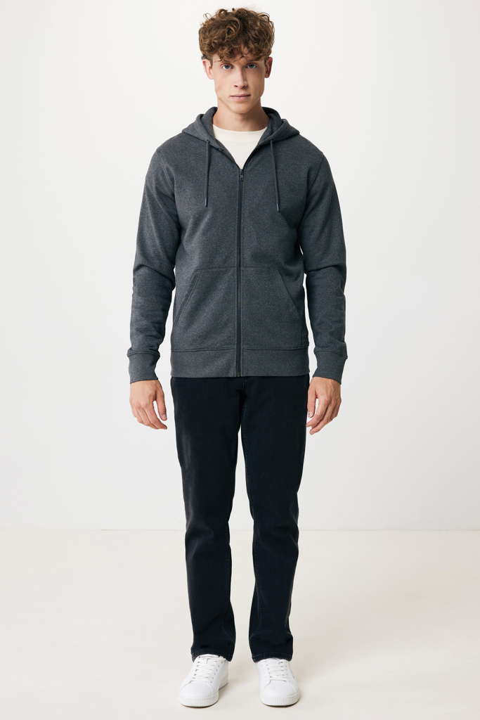 IQONIQ Abisko recycled cotton zip through hoodie