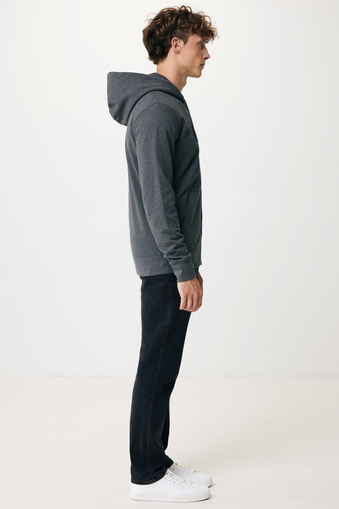 IQONIQ Abisko recycled cotton zip through hoodie