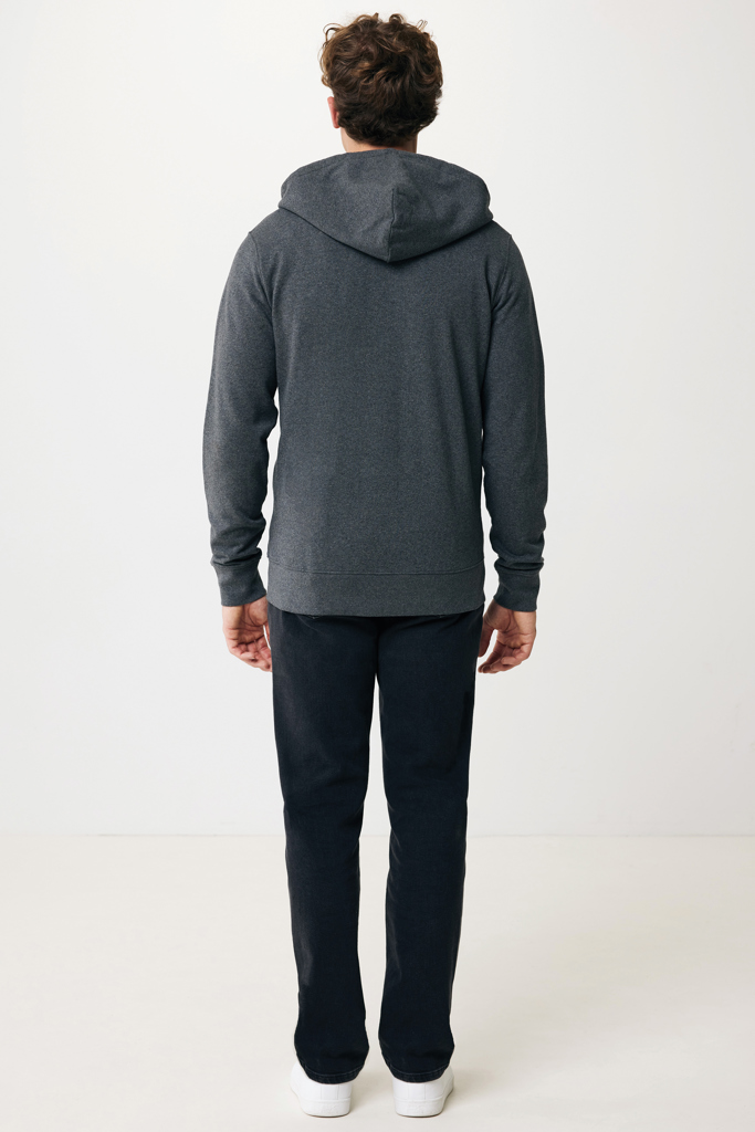 IQONIQ Abisko recycled cotton zip through hoodie