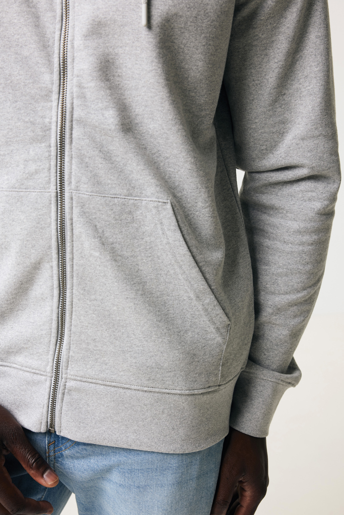 IQONIQ Abisko recycled cotton zip through hoodie
