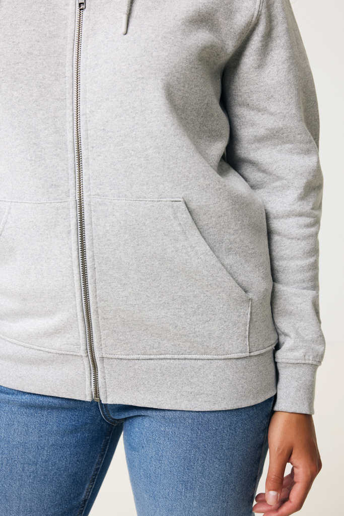 IQONIQ Abisko recycled cotton zip through hoodie