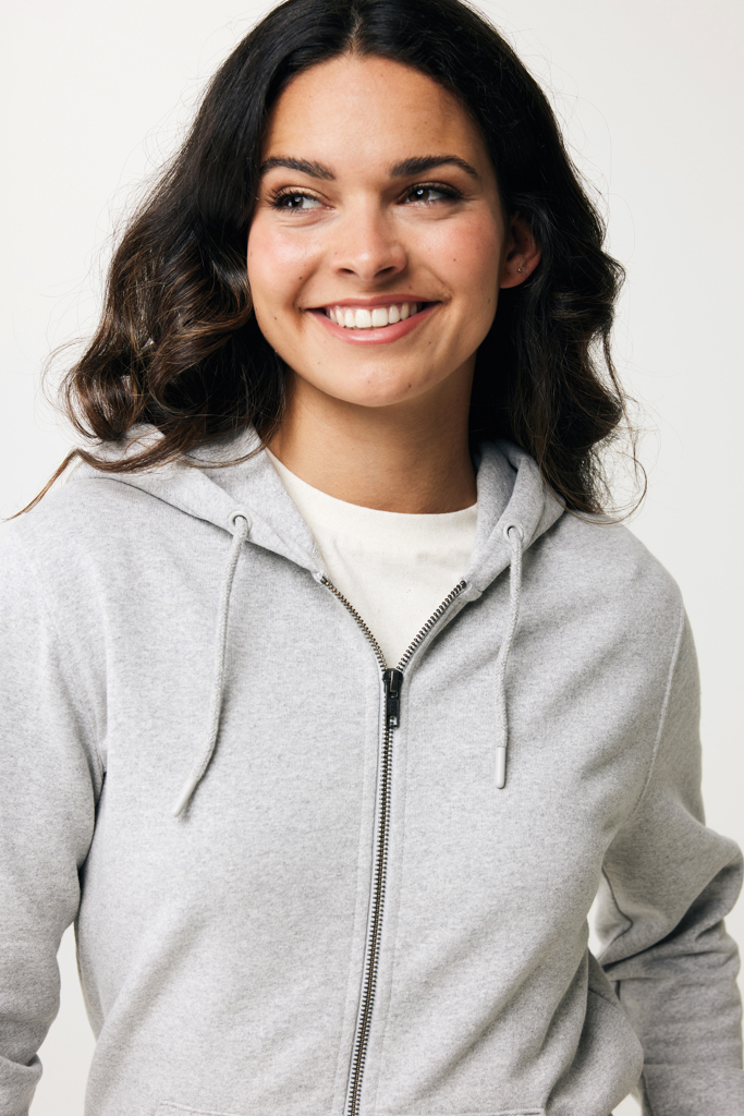 IQONIQ Abisko recycled cotton zip through hoodie