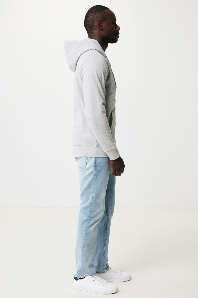 IQONIQ Abisko recycled cotton zip through hoodie