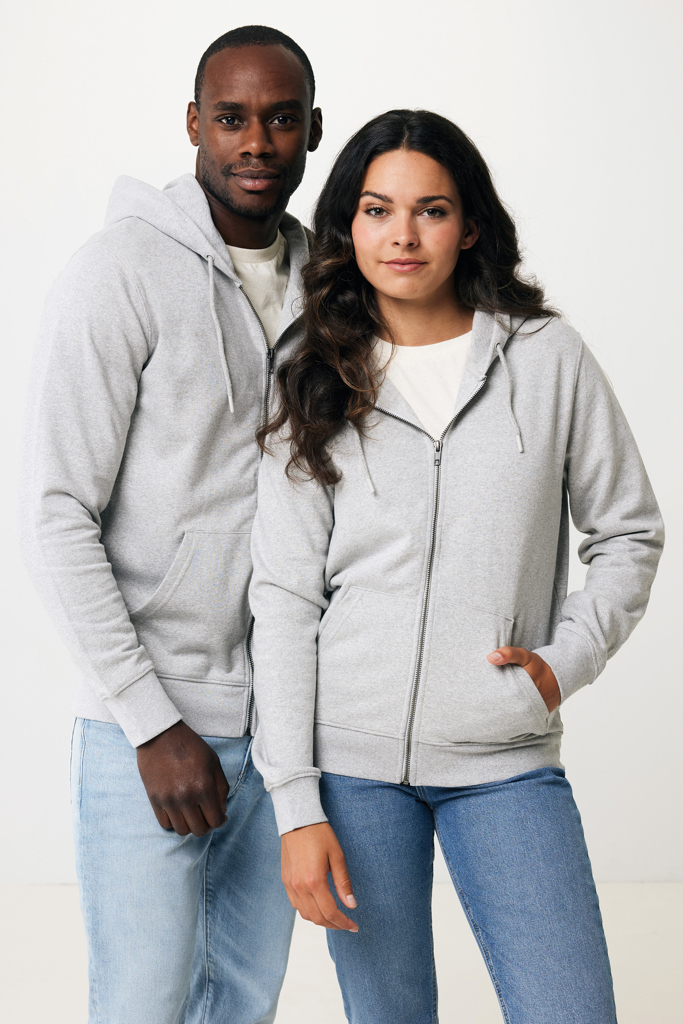 IQONIQ Abisko recycled cotton zip through hoodie