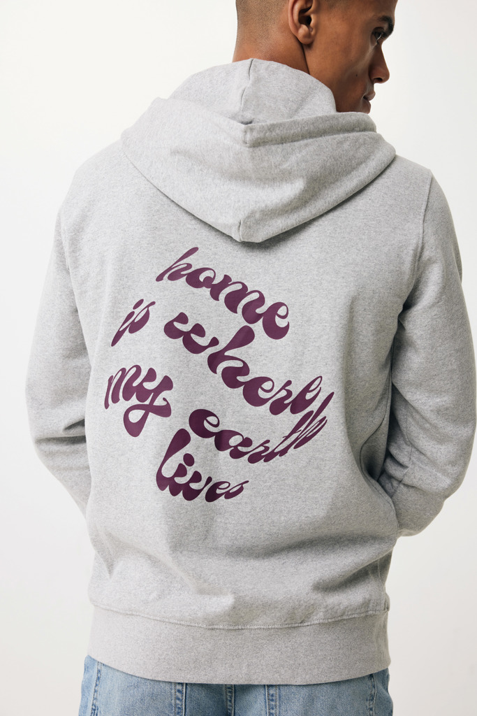 IQONIQ Abisko recycled cotton zip through hoodie
