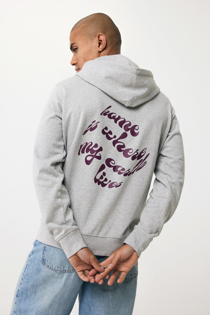 IQONIQ Abisko recycled cotton zip through hoodie
