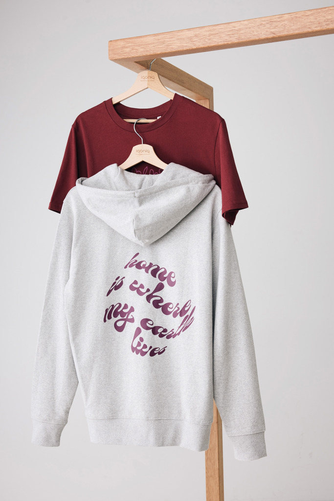 IQONIQ Abisko recycled cotton zip through hoodie