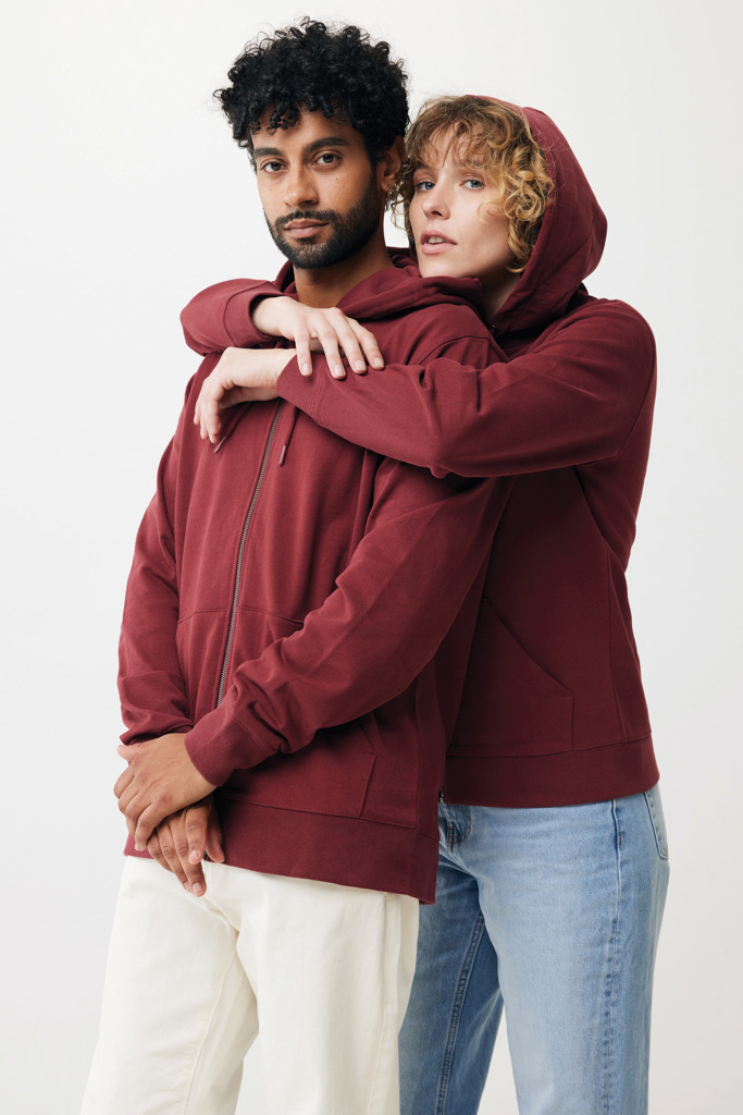 IQONIQ Abisko recycled cotton zip through hoodie