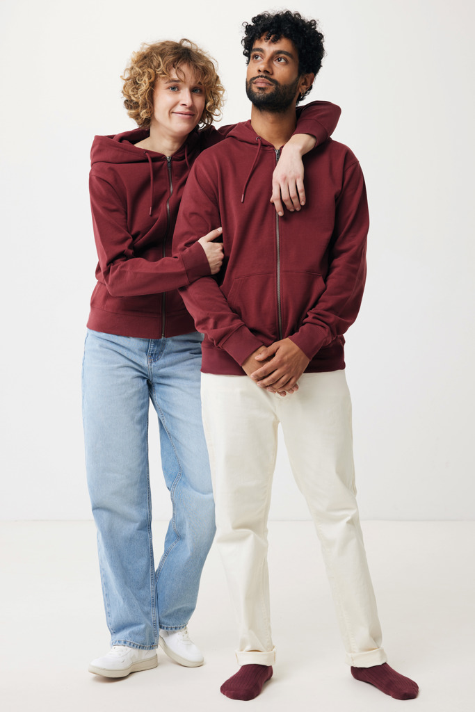 IQONIQ Abisko recycled cotton zip through hoodie
