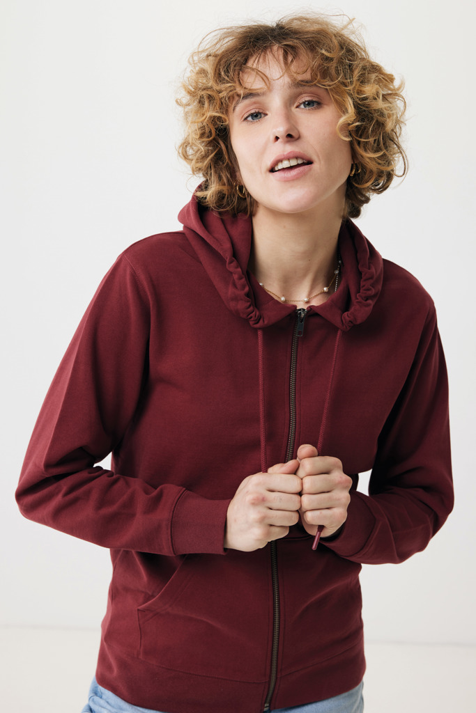 IQONIQ Abisko recycled cotton zip through hoodie