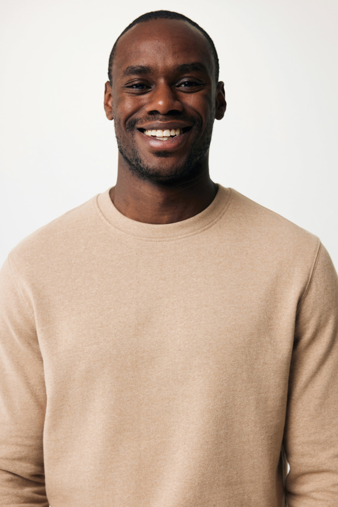 IQONIQ Denali recycled cotton crew neck undyed