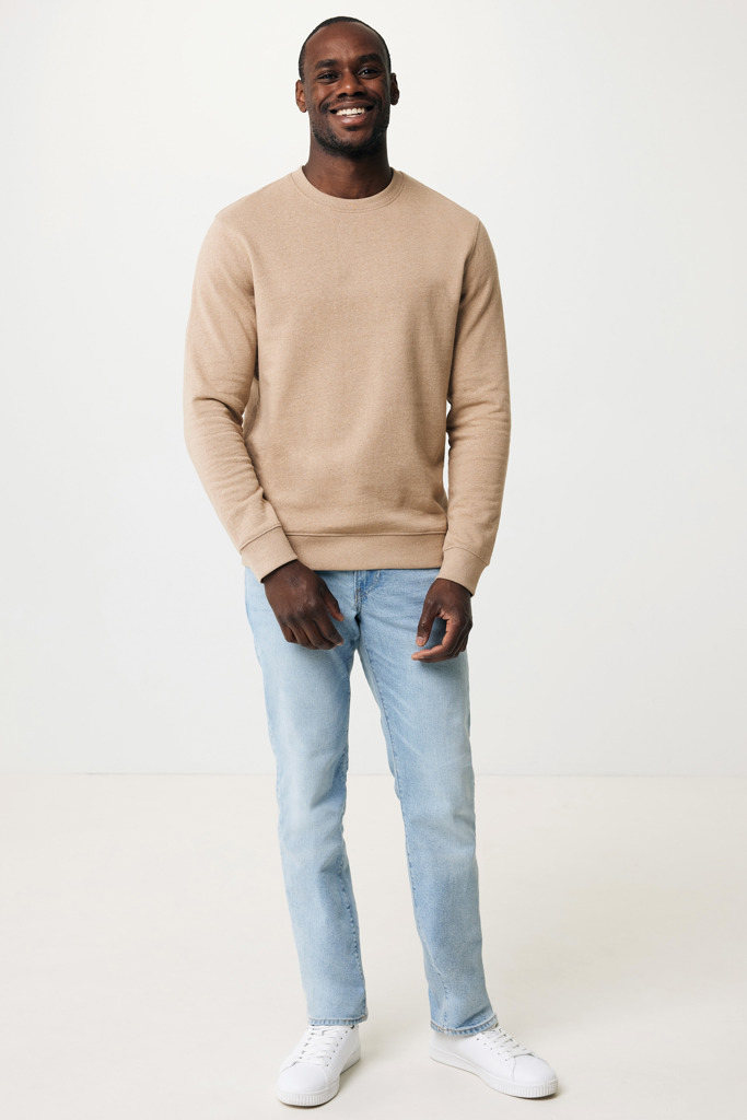 IQONIQ Denali recycled cotton crew neck undyed