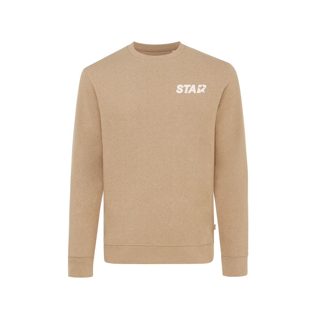 IQONIQ Denali recycled cotton crew neck undyed