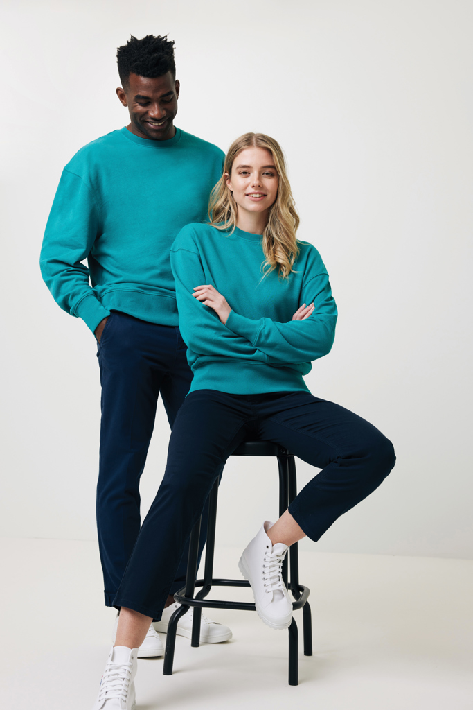 IQONIQ Kruger Sudadera Cuello Redondo Relax Fit Algodón Reci