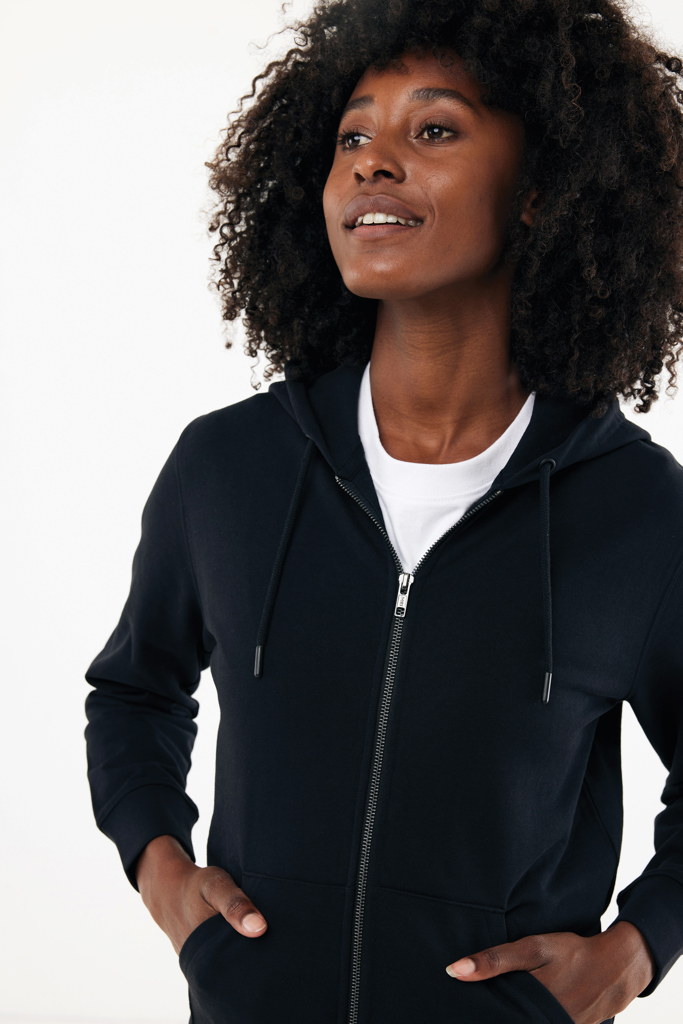 IQONIQ Abisko recycled cotton zip through hoodie