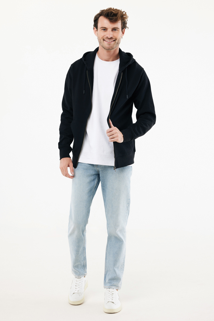 IQONIQ Abisko recycled cotton zip through hoodie