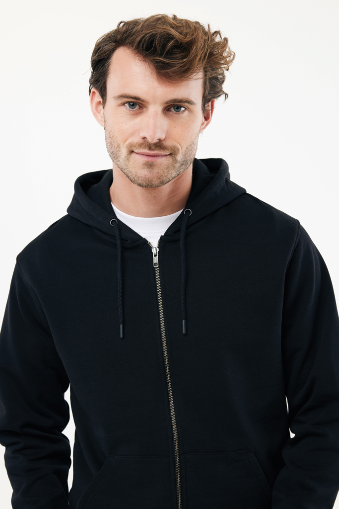 IQONIQ Abisko recycled cotton zip through hoodie
