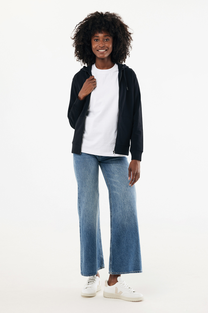 IQONIQ Abisko recycled cotton zip through hoodie