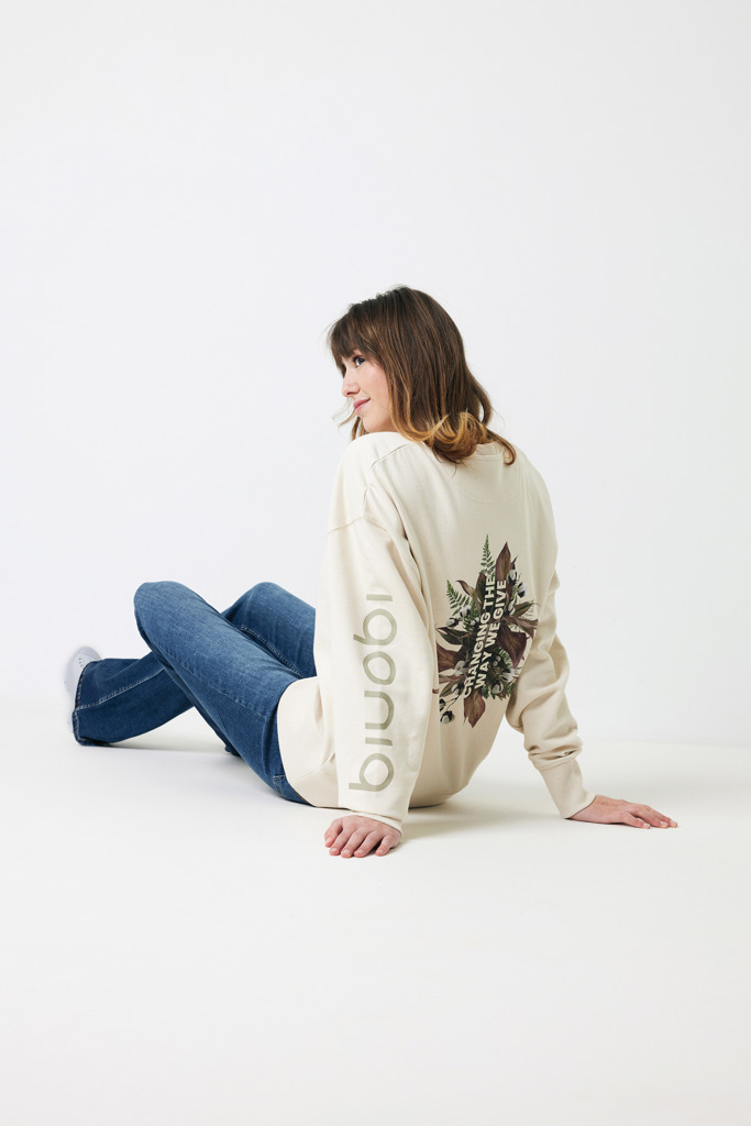 IQONIQ Kruger Sudadera Cuello Redondo Relax Fit Algodón Reci