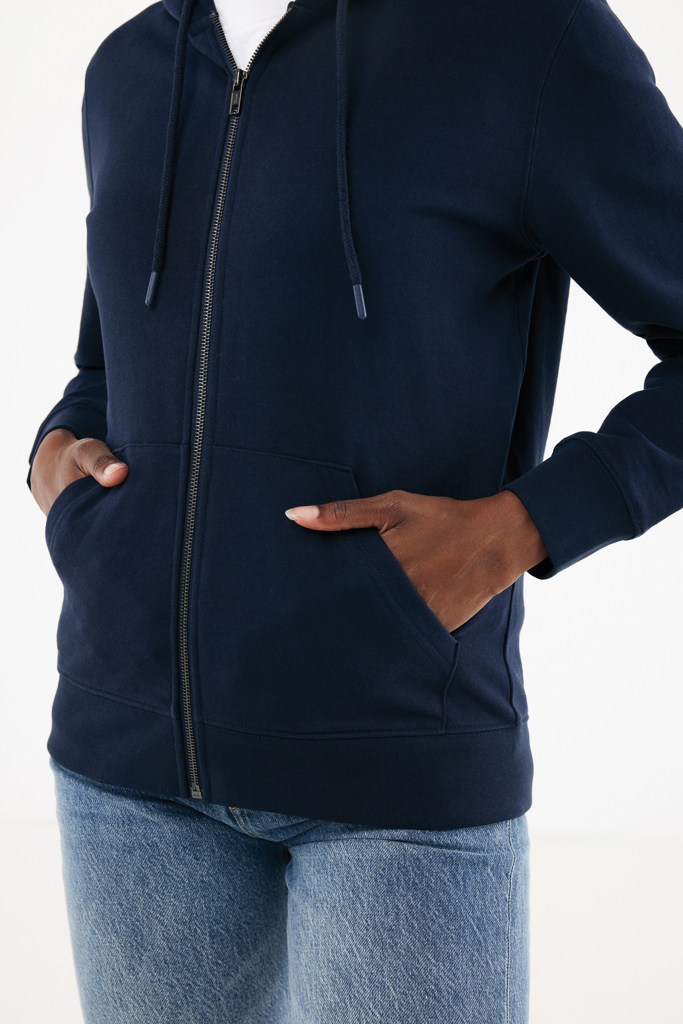 IQONIQ Abisko recycled cotton zip through hoodie