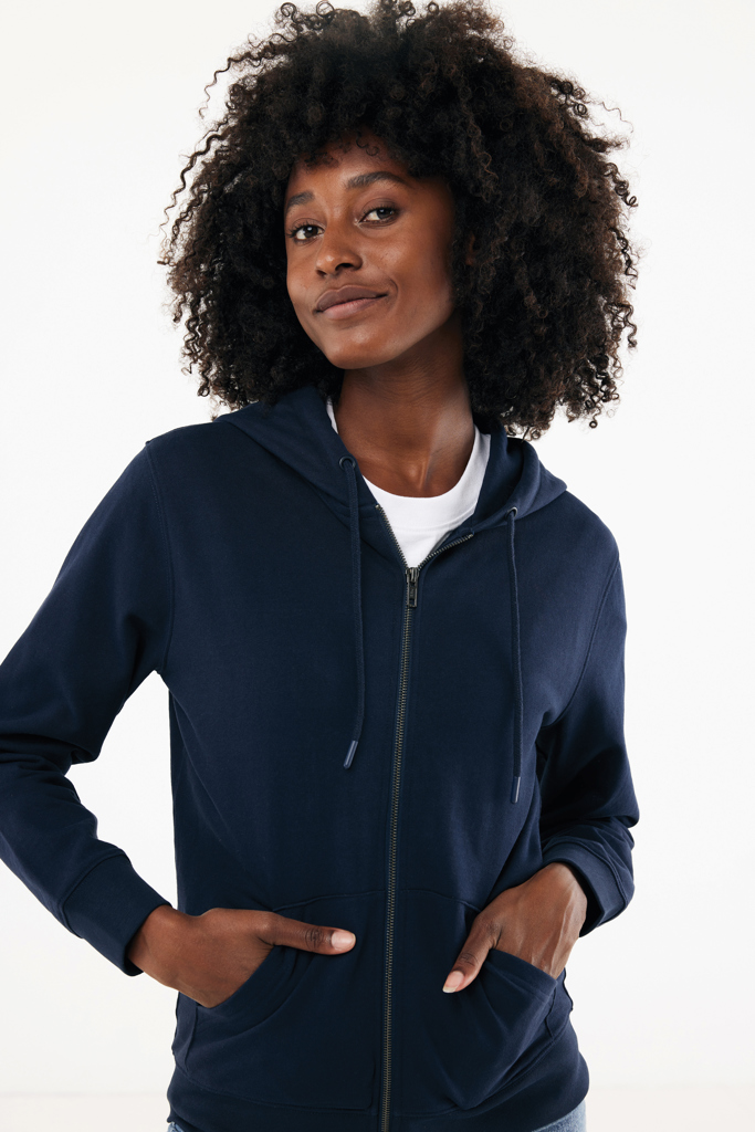 IQONIQ Abisko recycled cotton zip through hoodie
