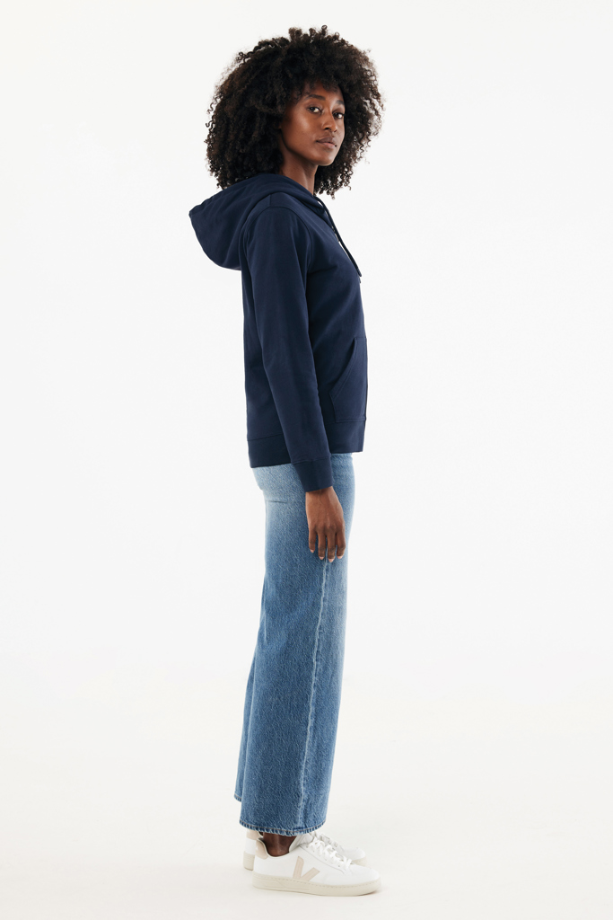 IQONIQ Abisko recycled cotton zip through hoodie