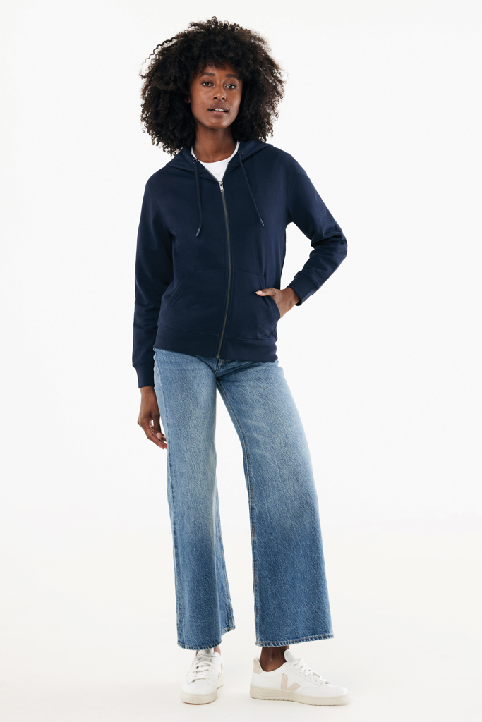 IQONIQ Abisko recycled cotton zip through hoodie