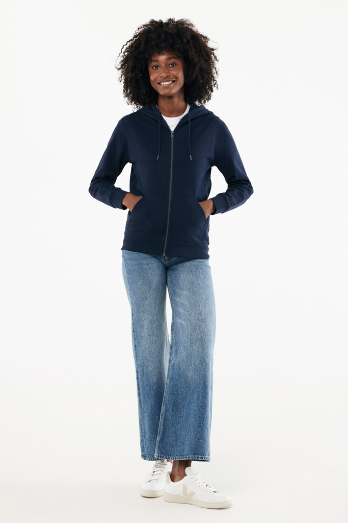 IQONIQ Abisko recycled cotton zip through hoodie