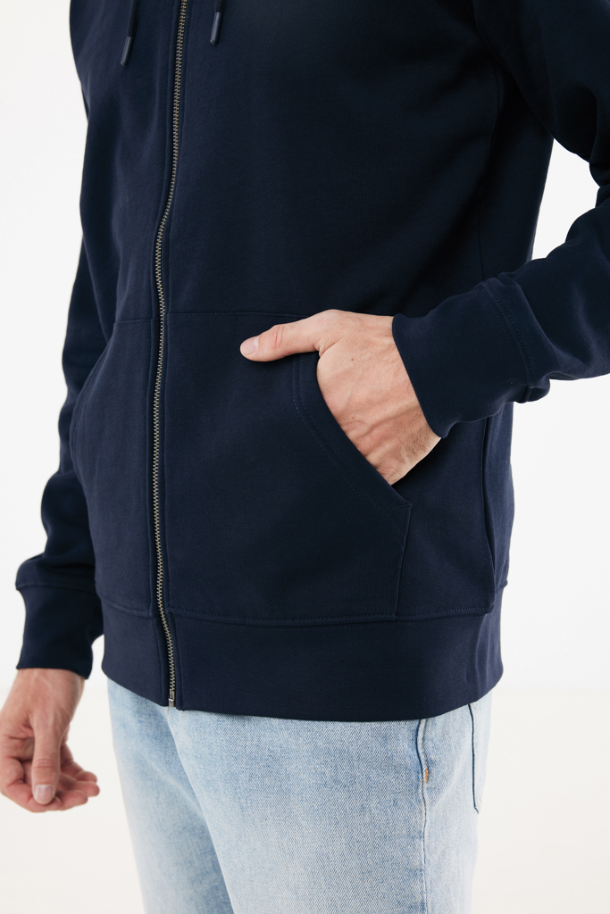 IQONIQ Abisko recycled cotton zip through hoodie