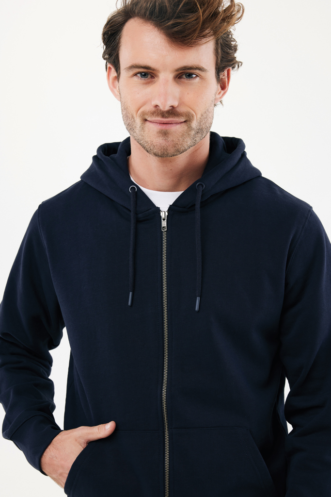 IQONIQ Abisko recycled cotton zip through hoodie