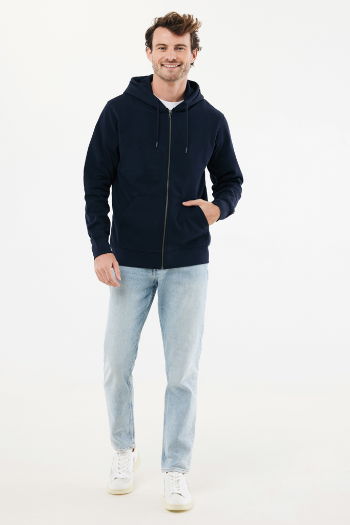 IQONIQ Abisko recycled cotton zip through hoodie