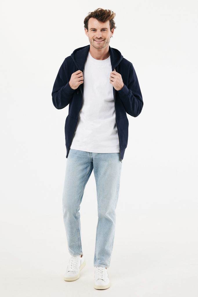 IQONIQ Abisko recycled cotton zip through hoodie