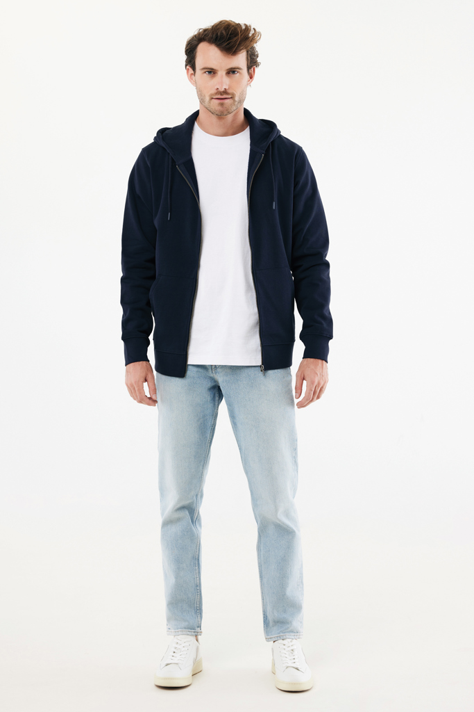 IQONIQ Abisko recycled cotton zip through hoodie