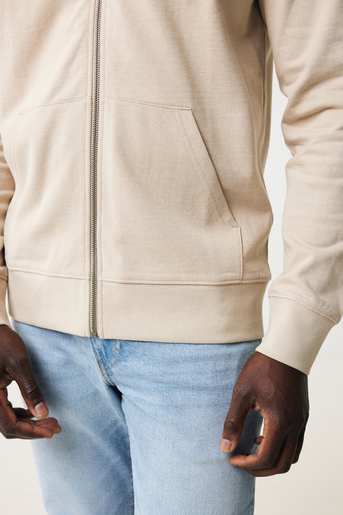 IQONIQ Abisko recycled cotton zip through hoodie