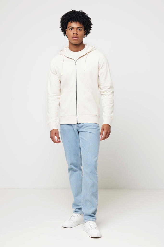 IQONIQ Abisko recycled cotton zip through hoodie
